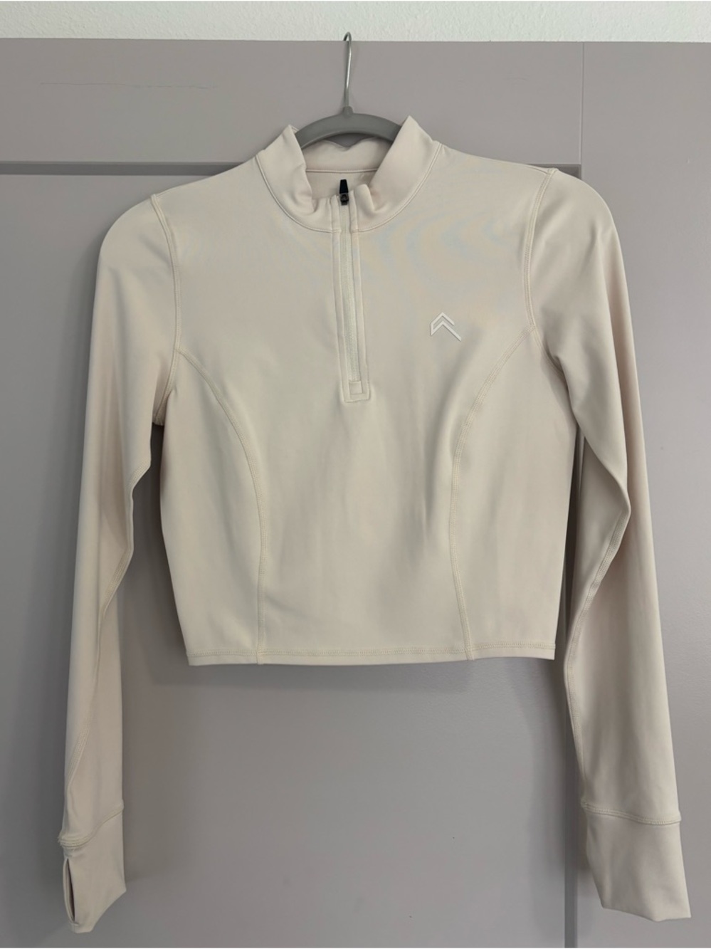 Oner active cropped timeless half zip vanilla